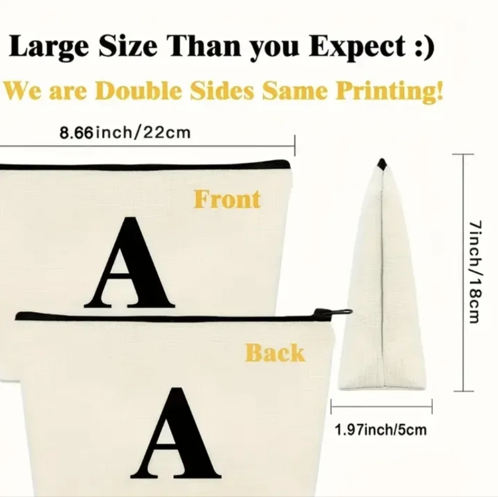 Chic London Eye Cosmetic Bag - Cream and Red - Picture 2 of 4